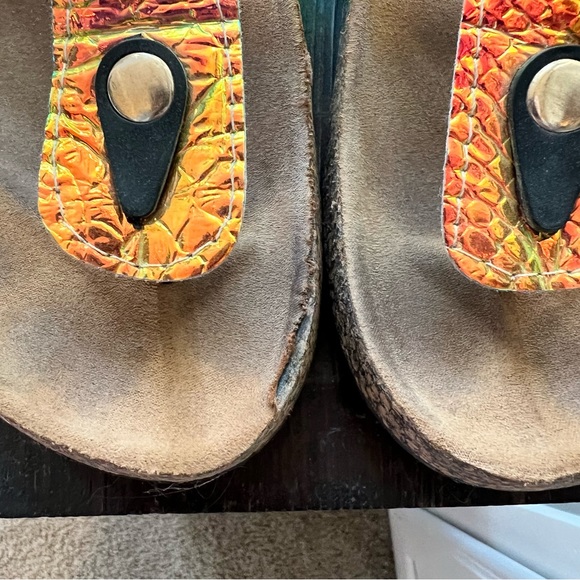 Mermain Unicorn Cork Buckle Thong Sandals ANNA 8.5 - Picture 5 of 11